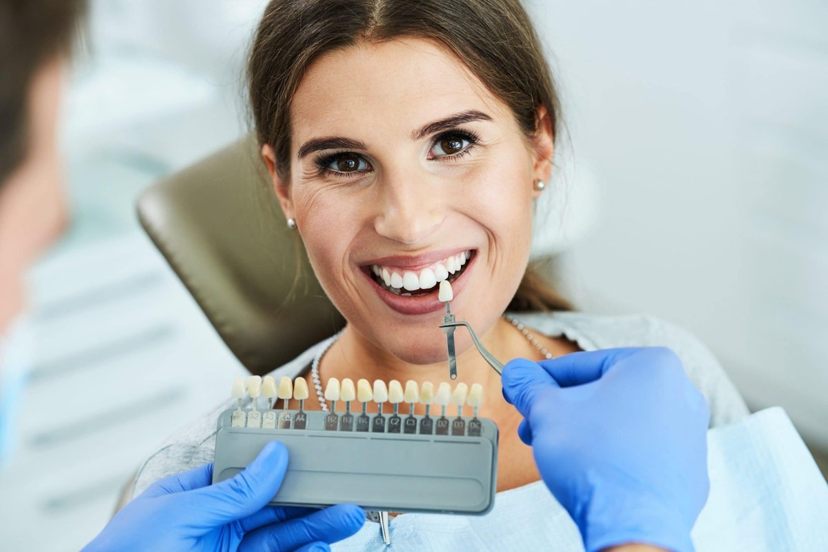 Patient receiving veneers treatment near Caulfield North