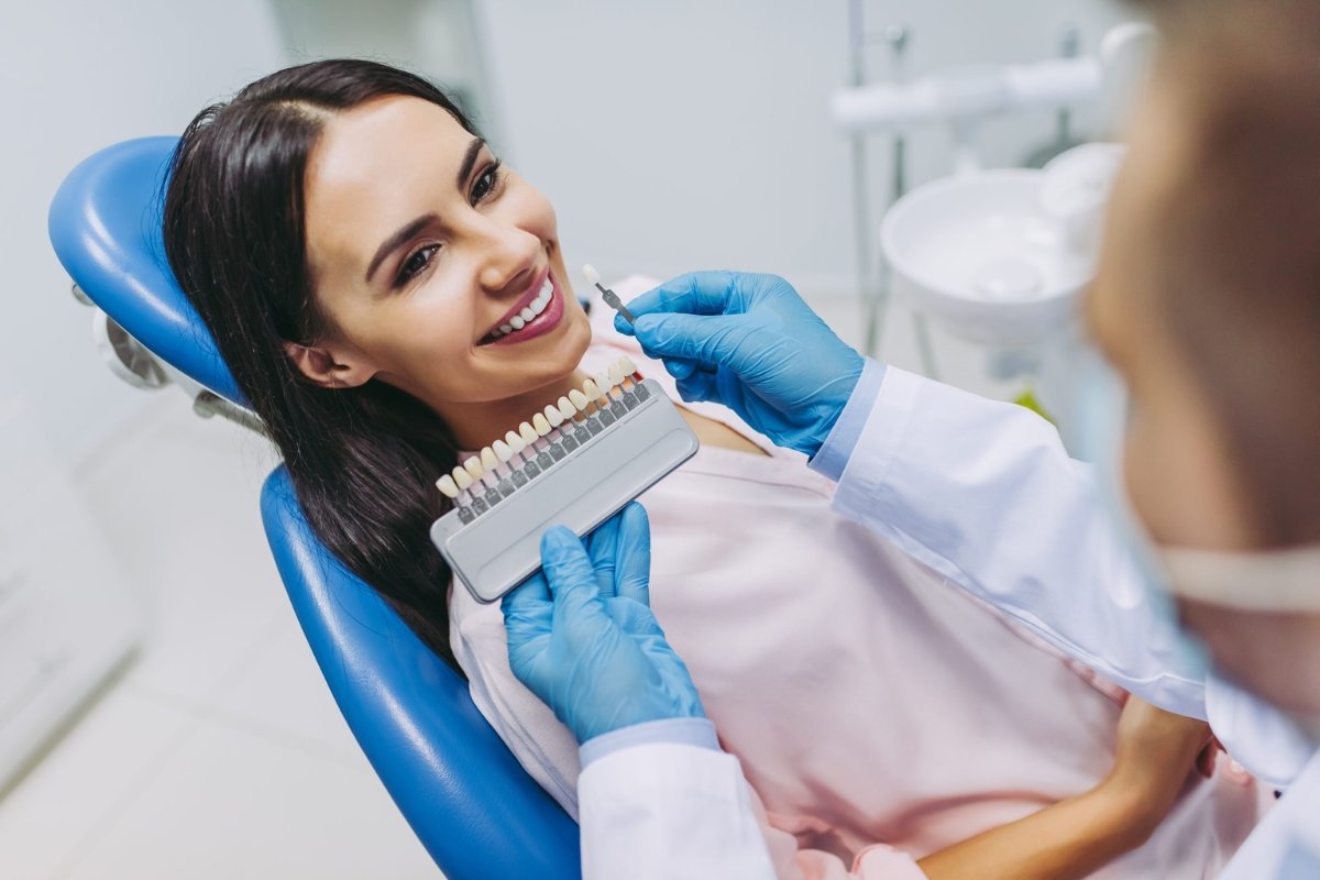 Dentist applying veneers near Hampton, Victoria