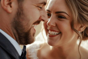 Read more about the article The Secret to Looking Amazing in Wedding Photos? Your Smile